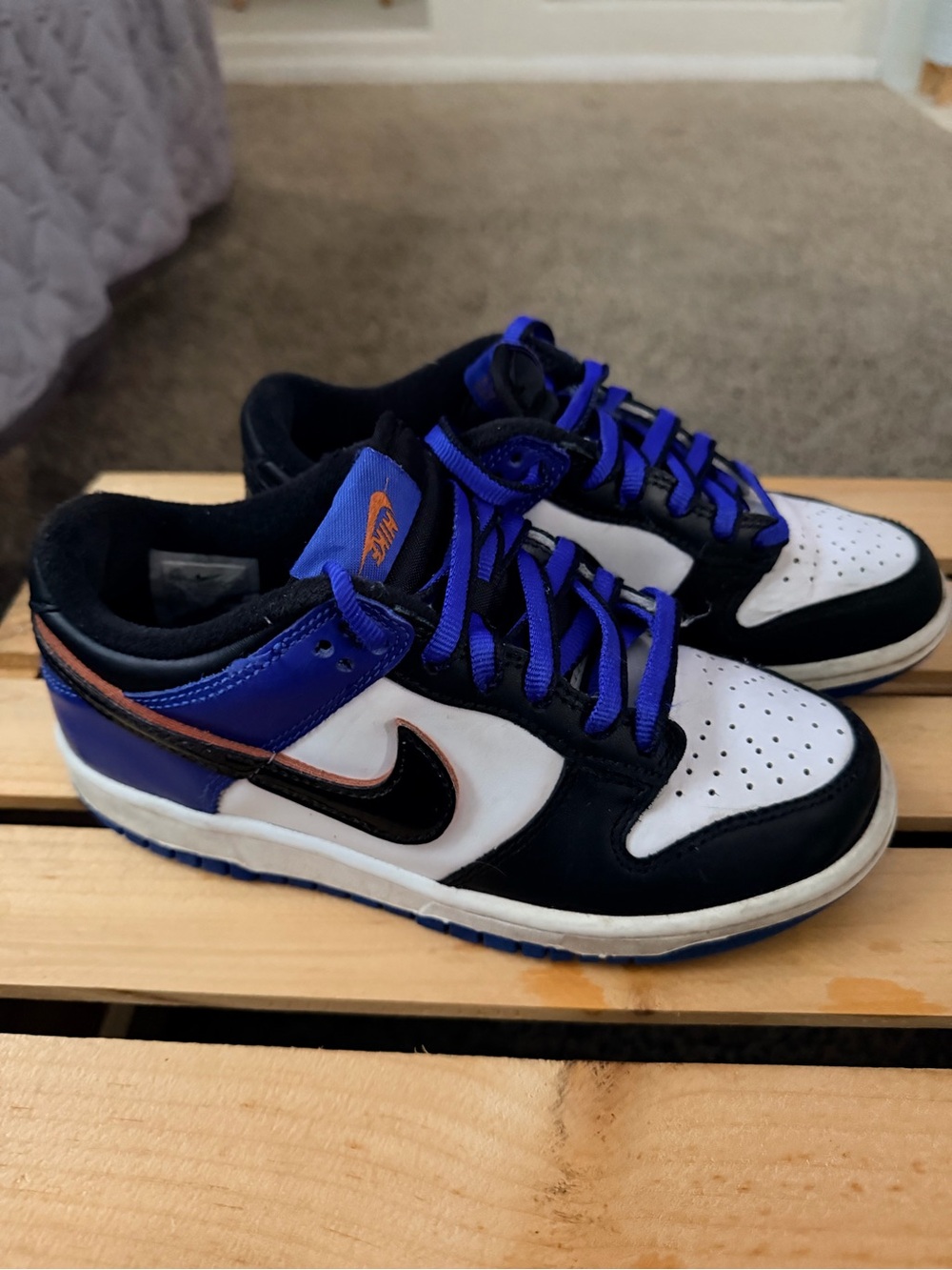 Nike Dunk Low SE - White Racer Blue (GS)